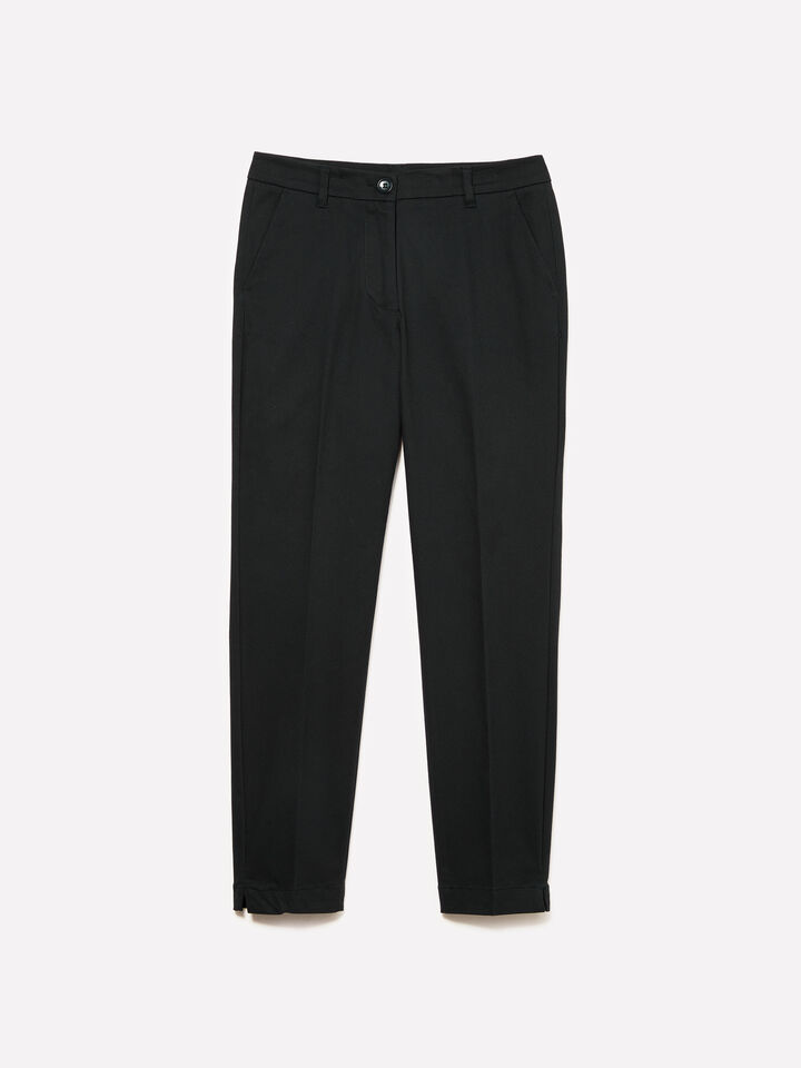 Chino slim fit neri - pantaloni slim-fit da donna - Nero | Sisley image number 1